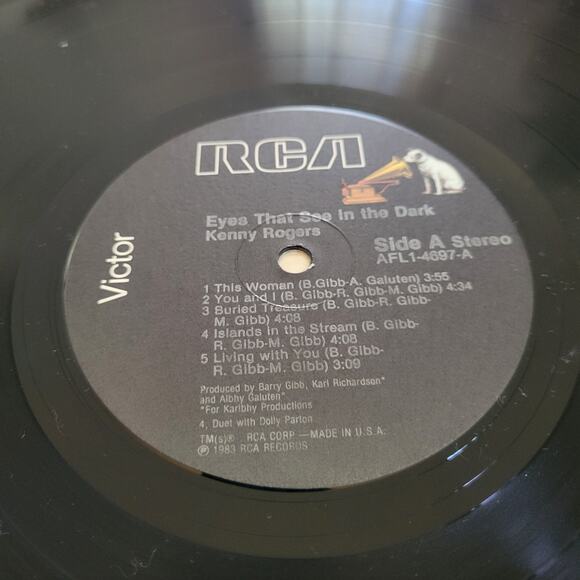 Kenny Rogers Vinyl Lot – The Gambler + Eyes That See in the Dark LP VG+ - Picture 10 of 11